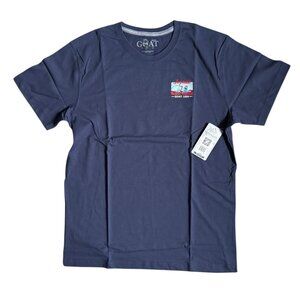 GOAT USA Navy Blue Joyride Tshirt Mens Medium NWT